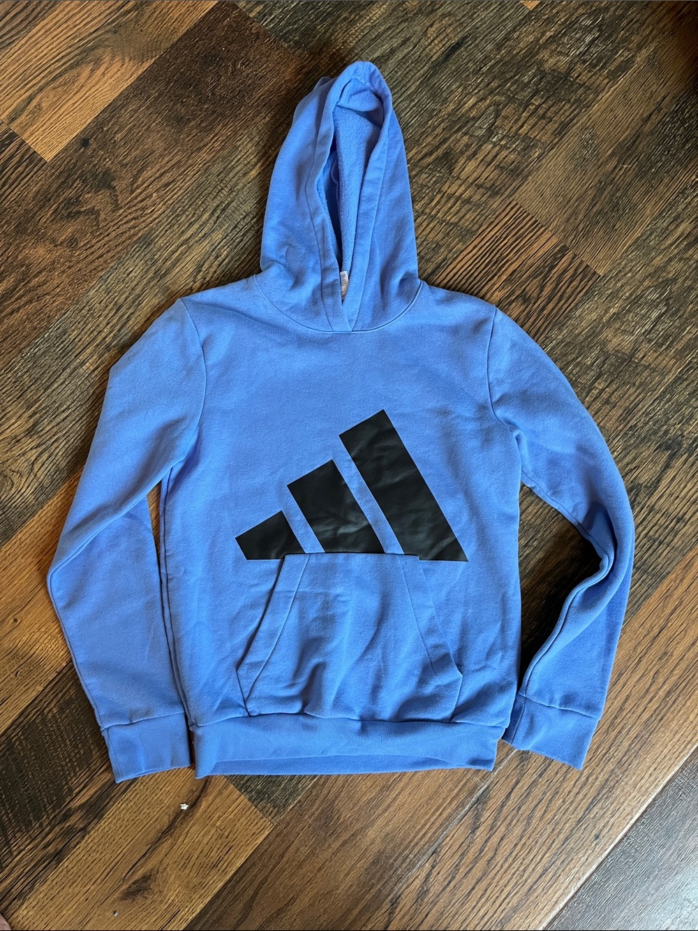 Adidas Boy’s Blue Hooded Pullover Sweatshirt